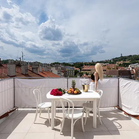 Appartamento Panorama Sky Penthouse Praga