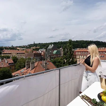 Appartamento Panorama Sky Penthouse Praga
